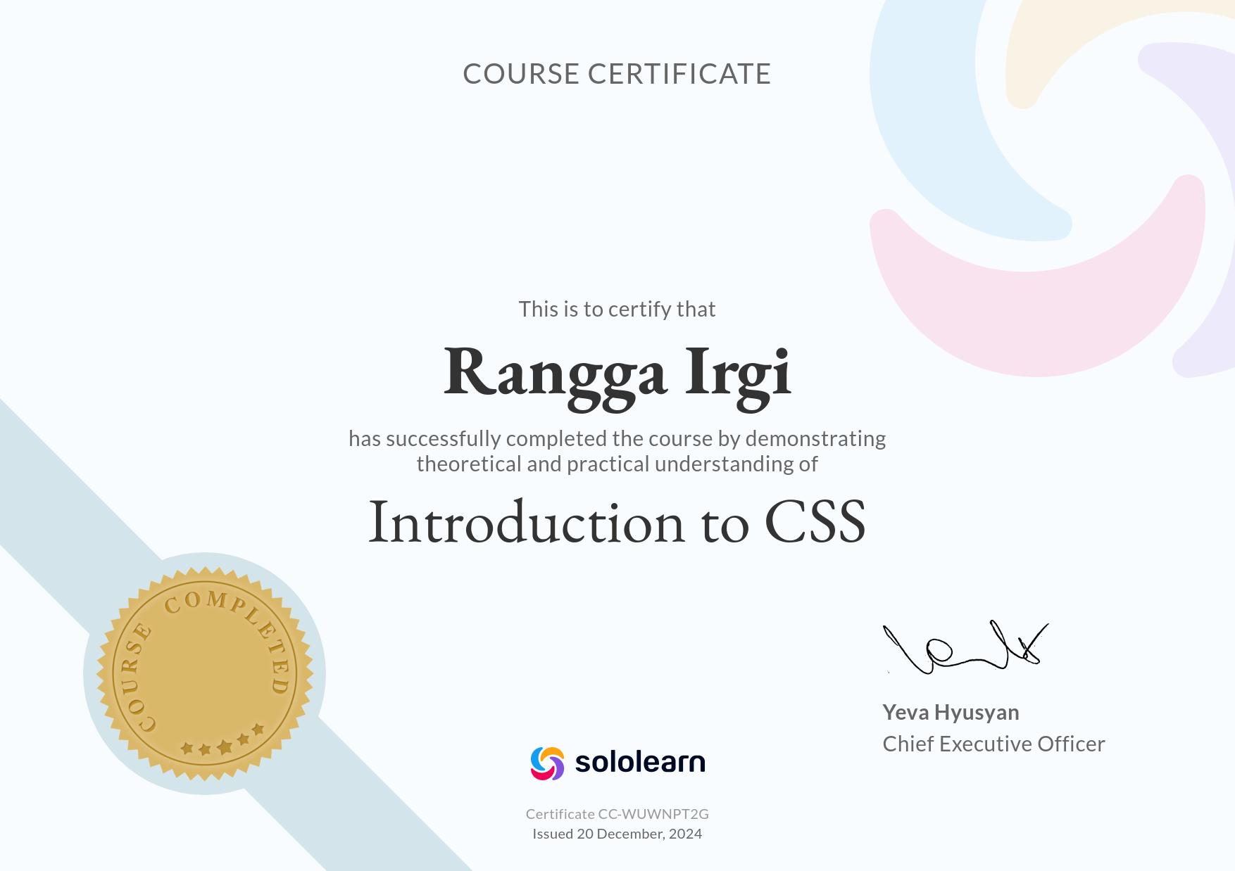 Certificate 2